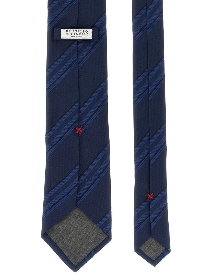 Brunello Cucinelli Operated Stripe Tie