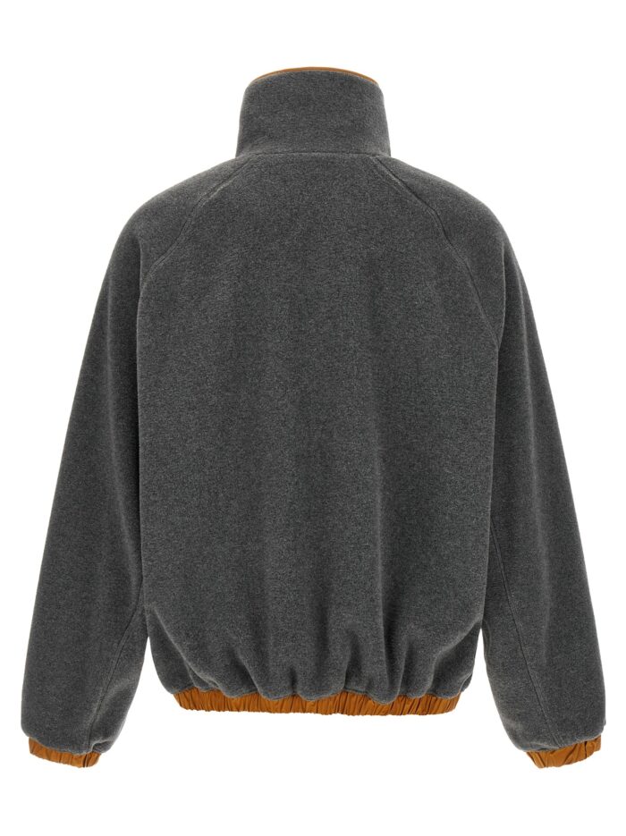 AMI PARIS Orange Grey Vareuse Sweatshirt