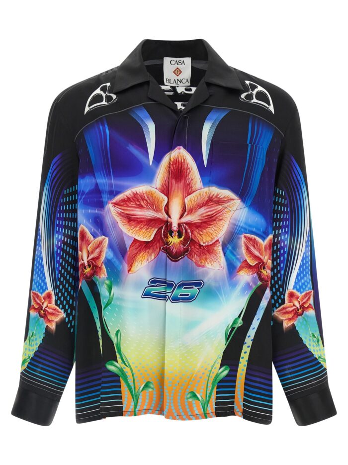 casablanca 'orchid racer' shirt CASABLANCA 'Orchid Racer' Shirt