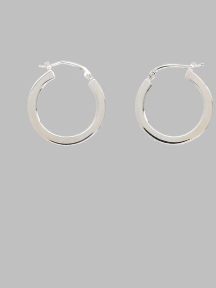 MM6 MAISON MARGIELA ORECCHINI A CERCHIO CON LOGO