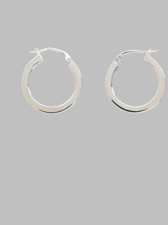 mm6 maison margiela orecchini a cerchio con logo MM6 MAISON MARGIELA ORECCHINI A CERCHIO CON LOGO