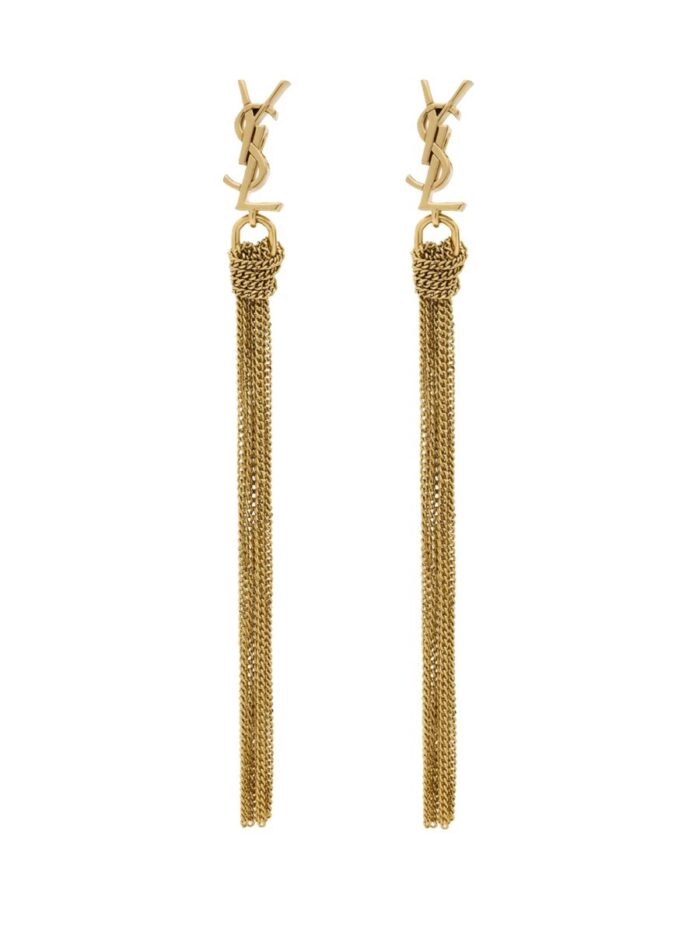 Saint Laurent ORECCHINI CON LOGO