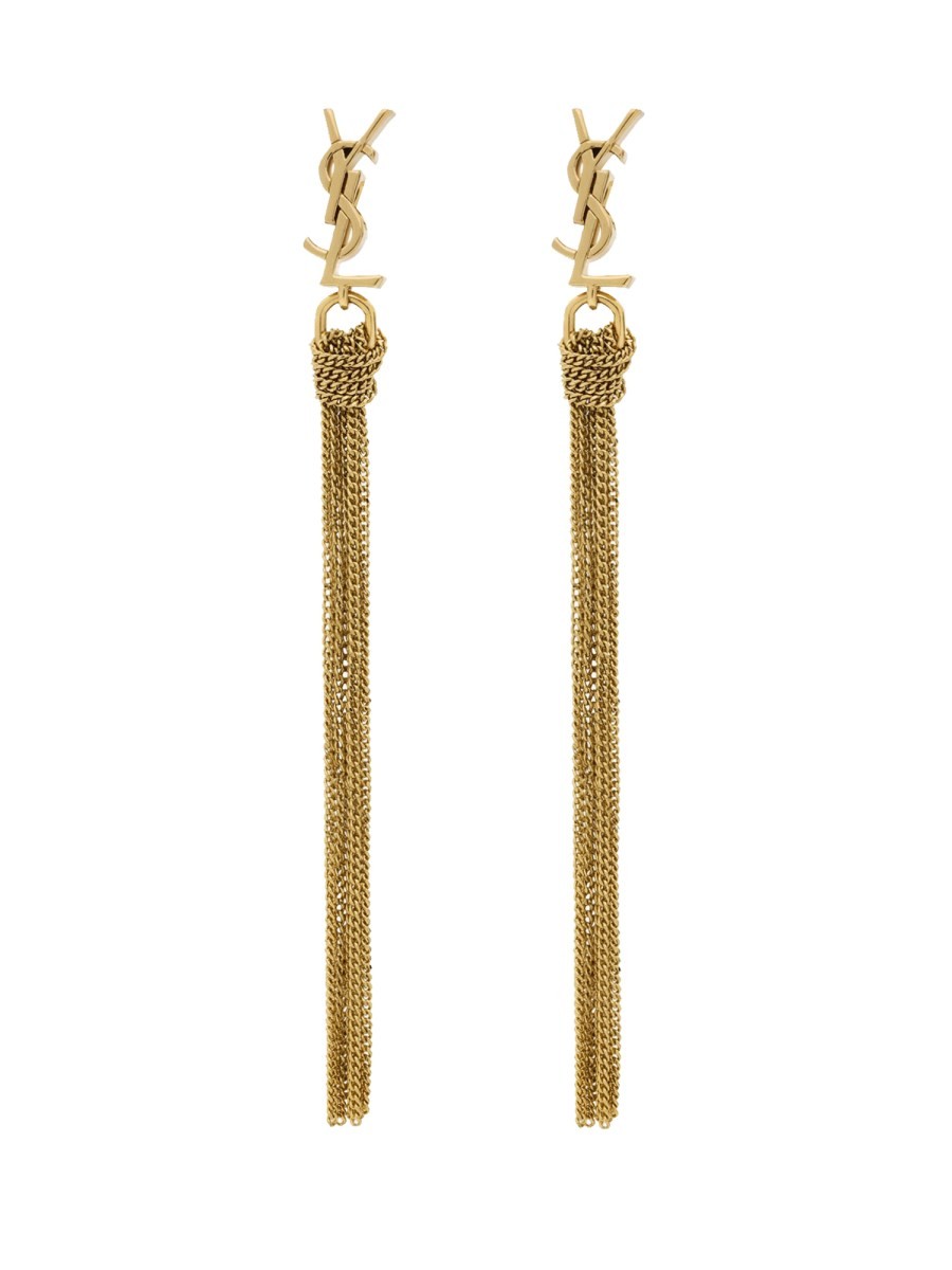 Saint Laurent ORECCHINI CON LOGO