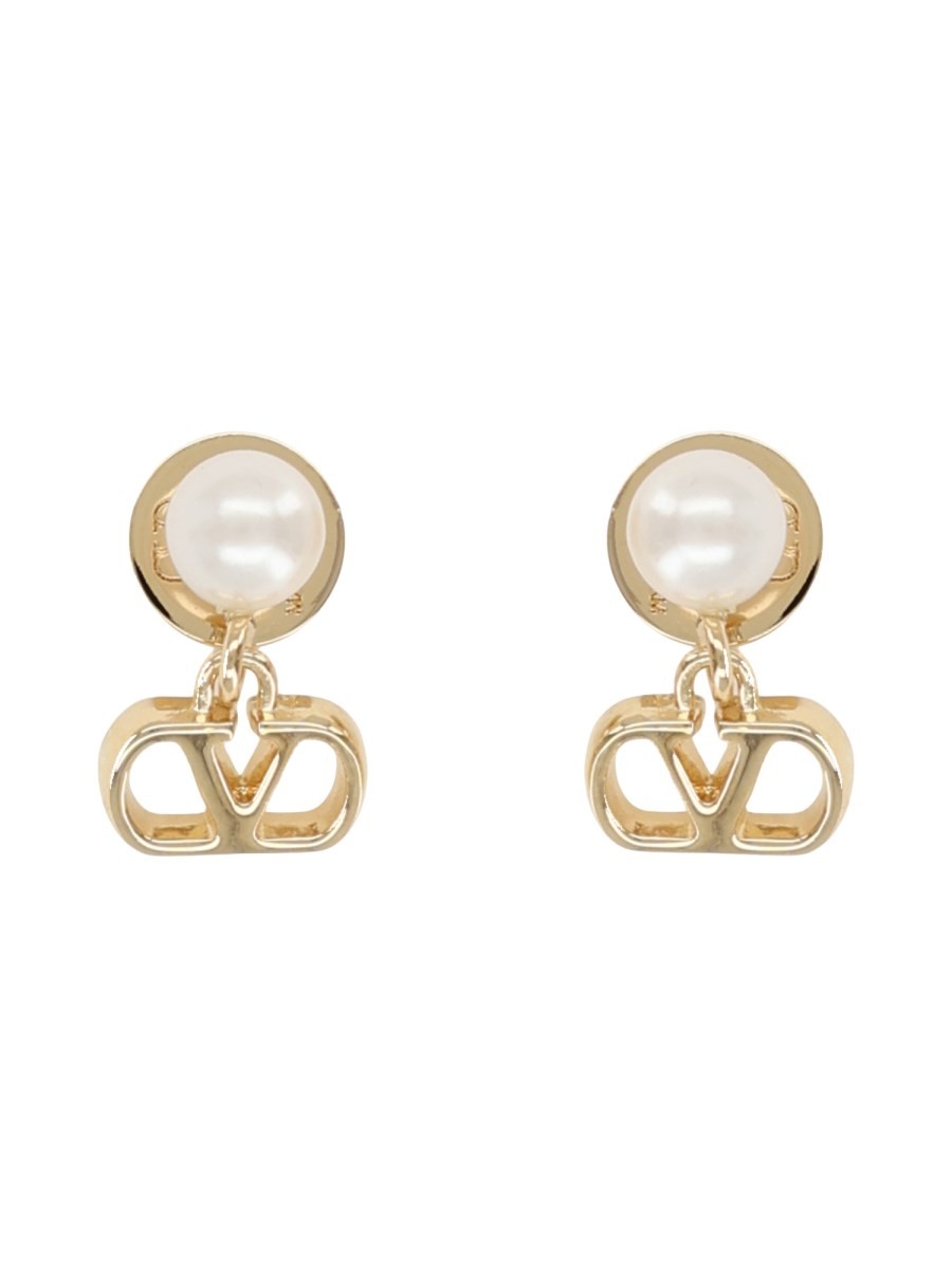 Valentino Garavani ORECCHINI "VLOGO SIGNATURE" CON PERLA