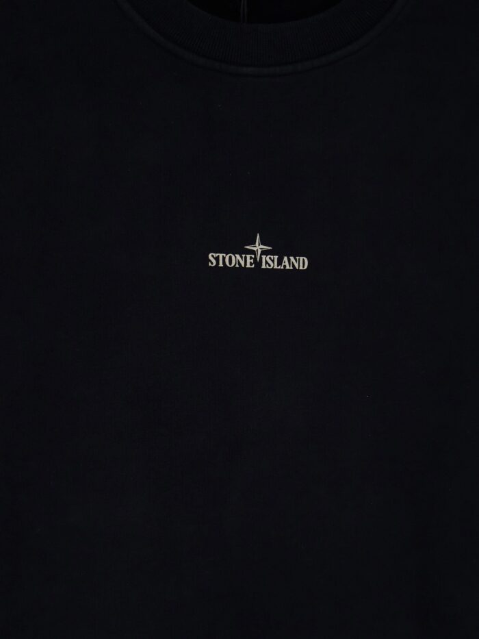 Stone Island Organic Cotton Sweatshirt With Logo Print