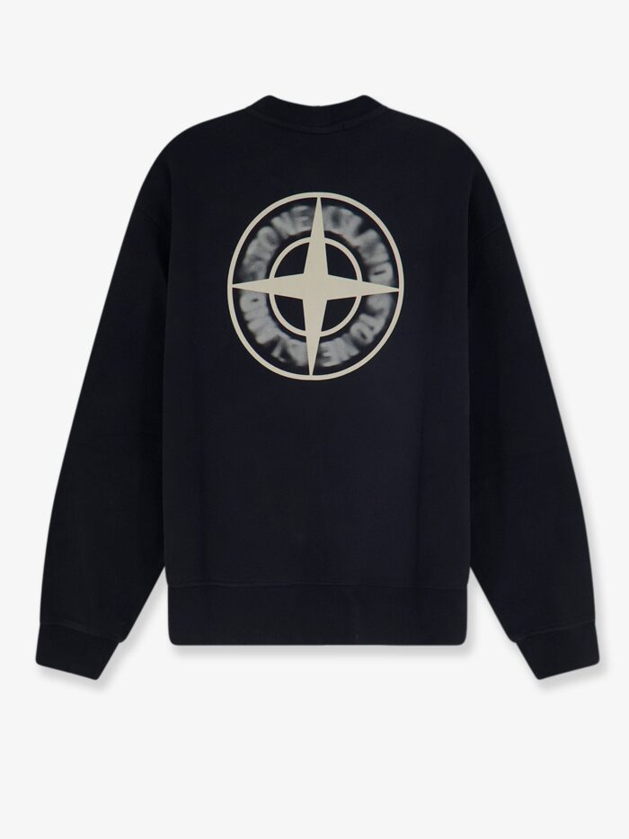 Stone Island Organic Cotton Sweatshirt With Logo Print