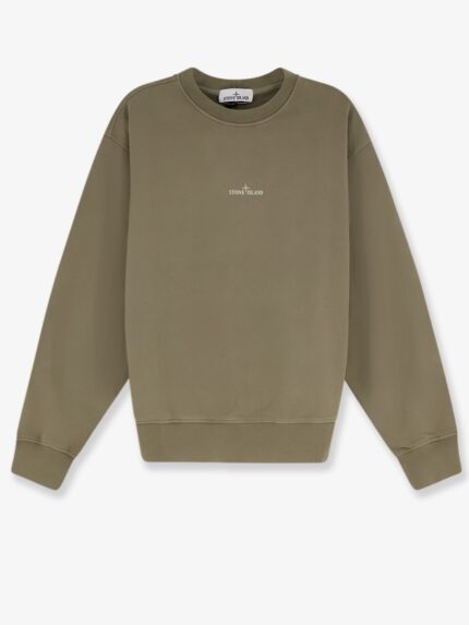 Stone Island Organic Cotton Sweatshirt With Logo Print