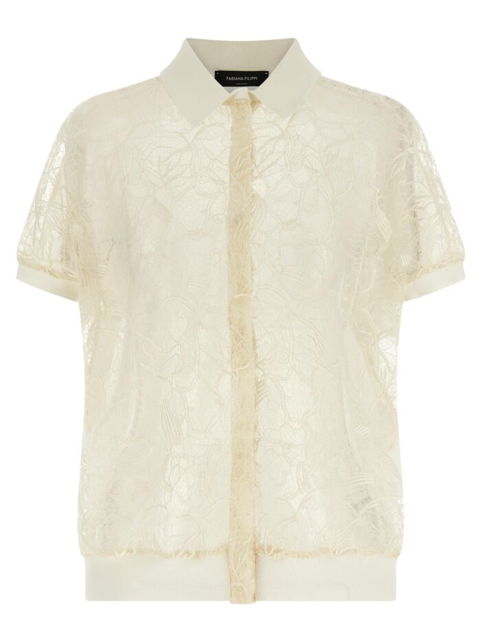 fabiana filippi organza lace cardigan Fabiana Filippi Organza Lace Cardigan