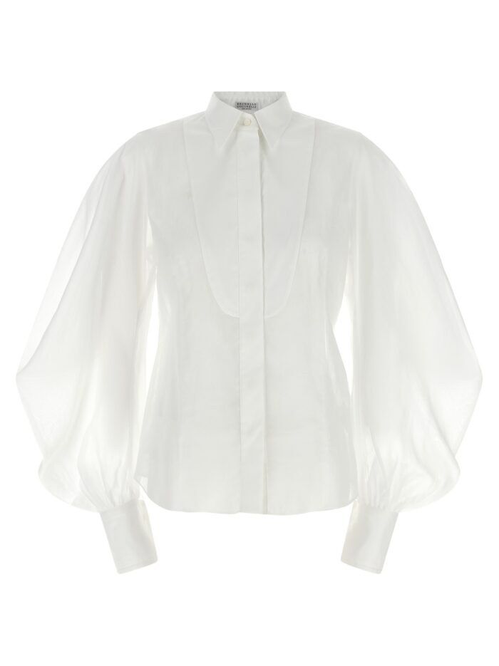 brunello cucinelli organza shirt Brunello Cucinelli Organza Shirt