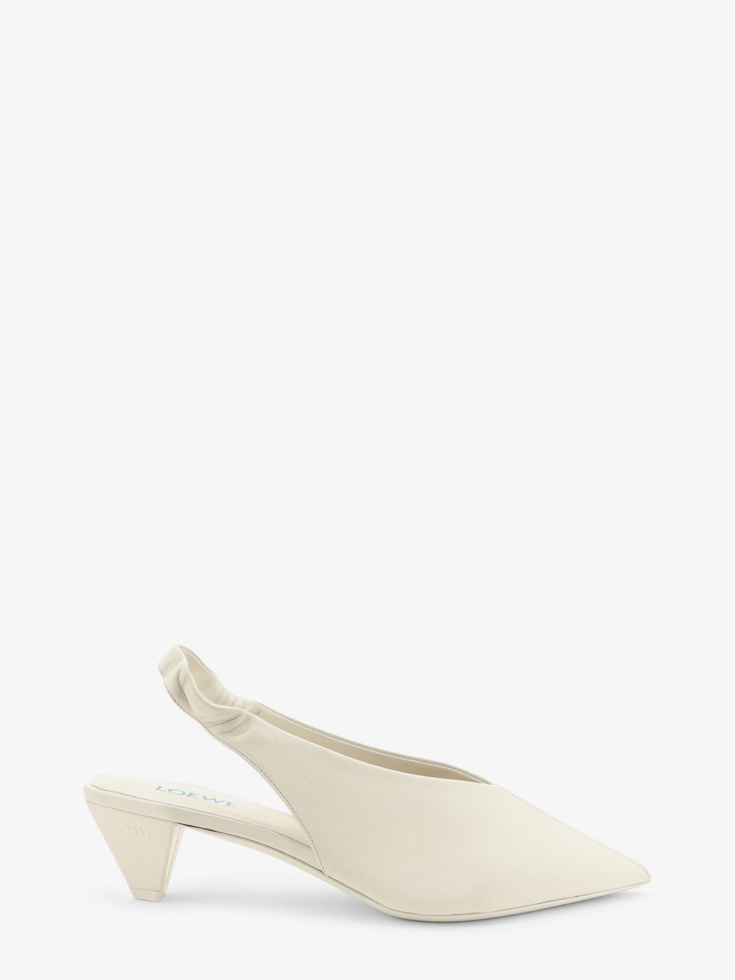 LOEWE Origami Cubic Leather Slingback