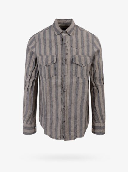 ORIGINAL VINTAGE Linen Shirt With Striped Motif
