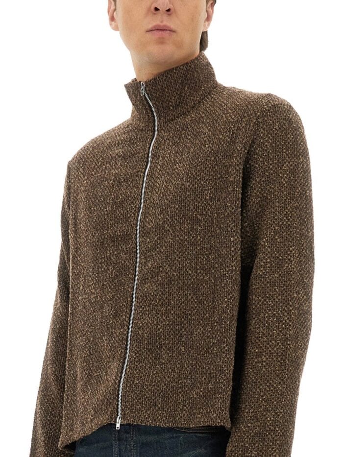 Our Legacy "SHRUNKEN" ZIPPERED SWEATSHIRT