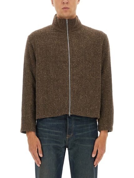 Our Legacy "SHRUNKEN" ZIPPERED SWEATSHIRT