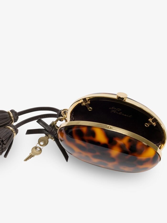 SELF PORTRAIT Oval Resin Clutch Bag