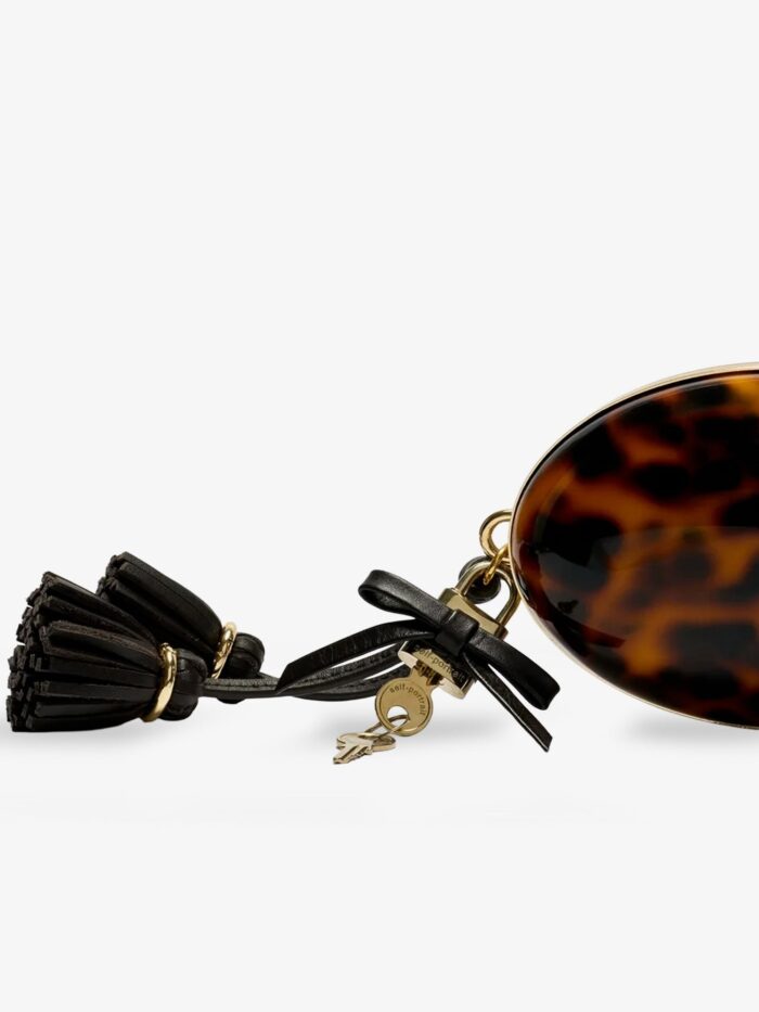 SELF PORTRAIT Oval Resin Clutch Bag
