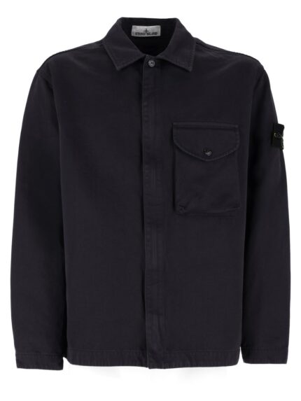 Stone Island OVERSHIRT IN TWILL DI COTONE