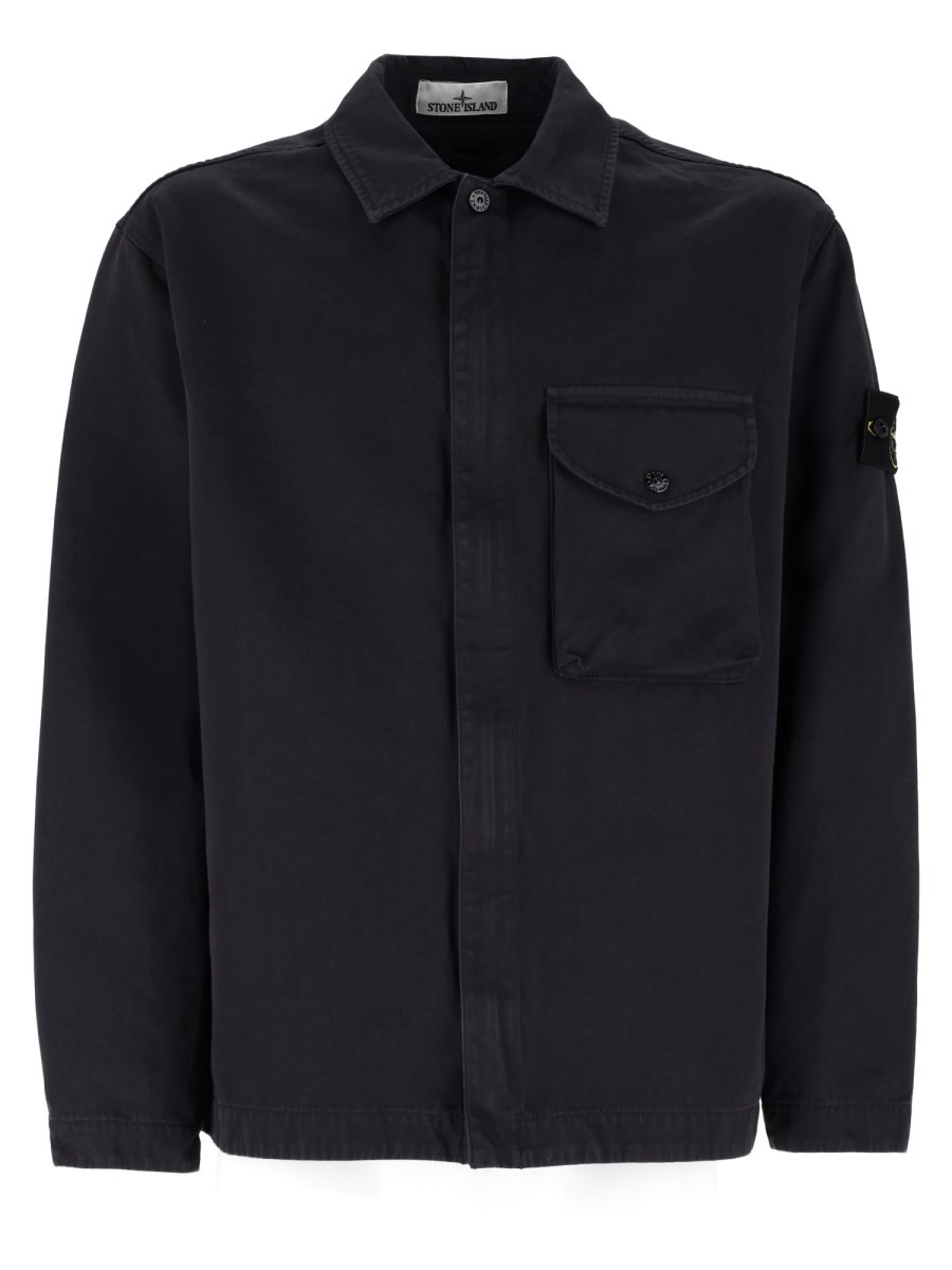 Stone Island OVERSHIRT IN TWILL DI COTONE