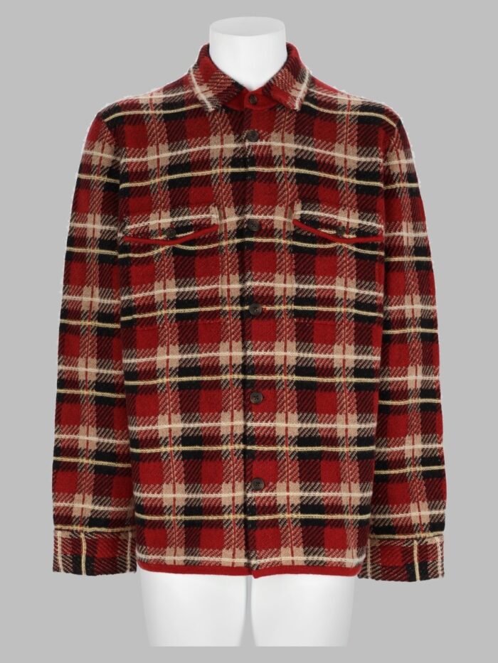 guest in residence overshirt "plaid work" in cashmere GUEST IN RESIDENCE Overshirt "Plaid Work" In Cashmere