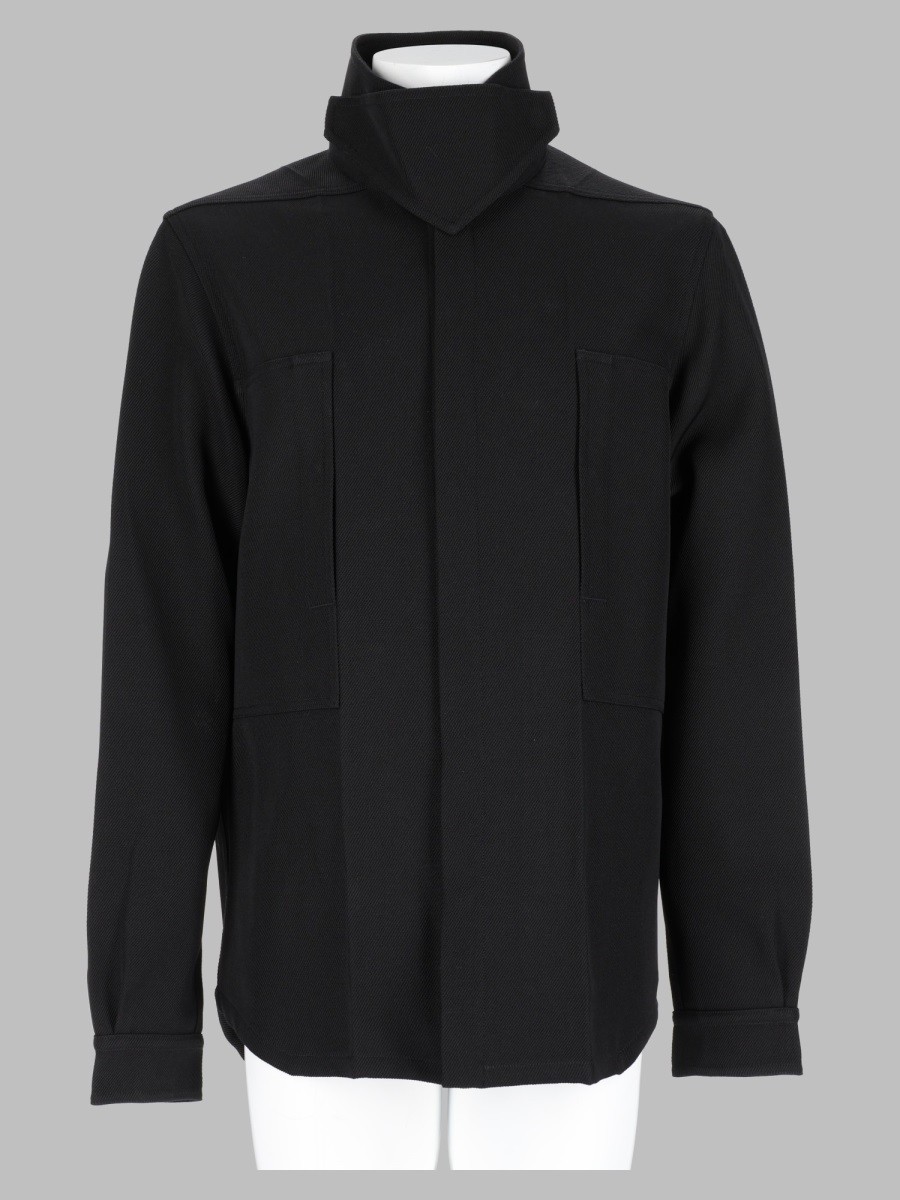 RICK OWENS Overshirt "Tower Runway" In Lana