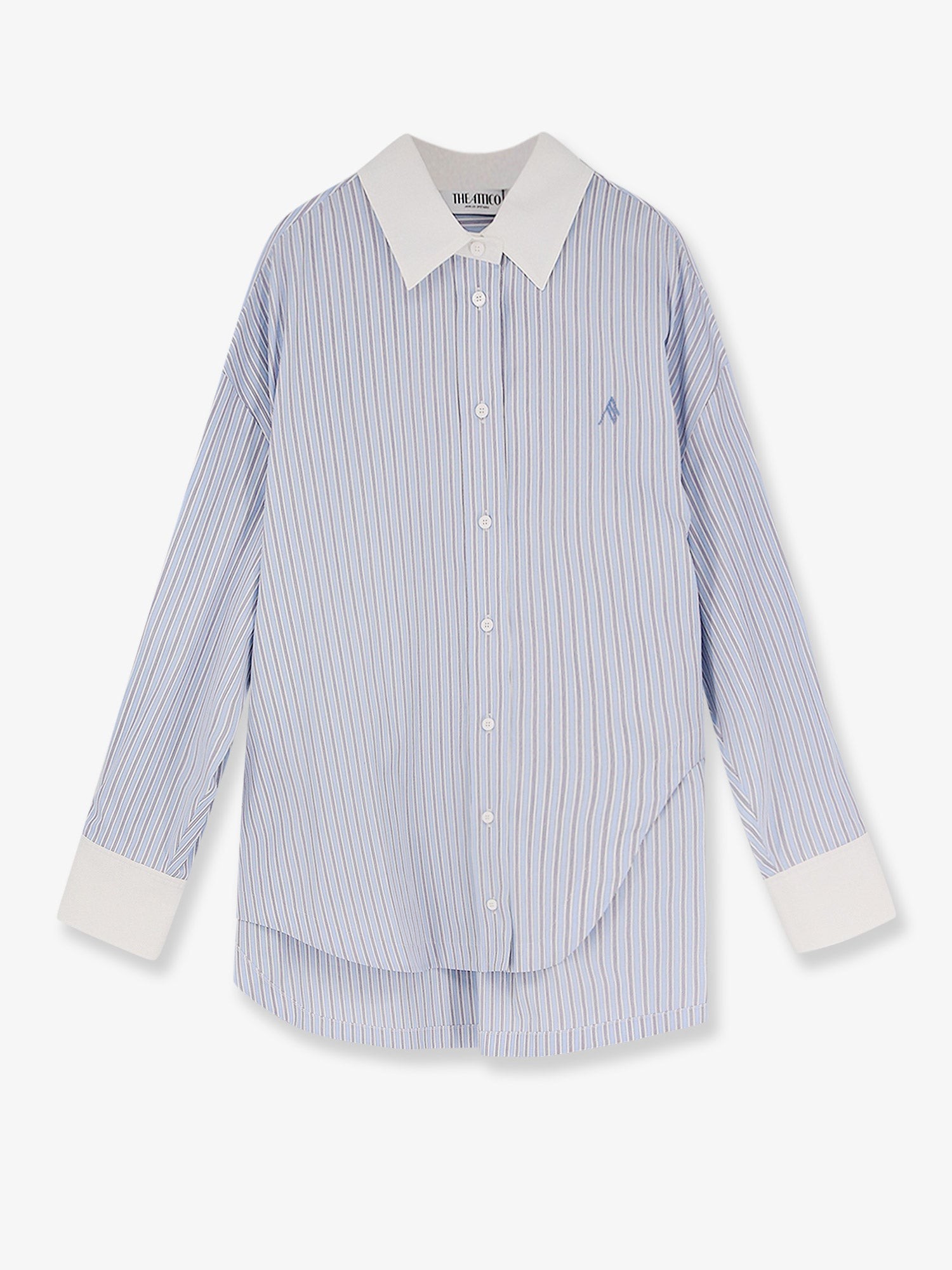 The Attico Oversize Striped Cotton Shirt