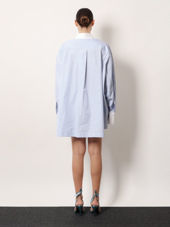 The Attico Oversize Striped Cotton Shirt