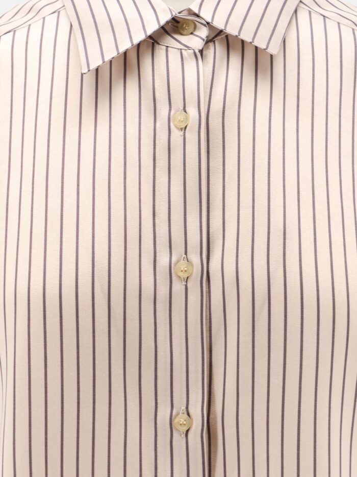 ALYSI Oversize Striped Lyocell And Silk Shirt