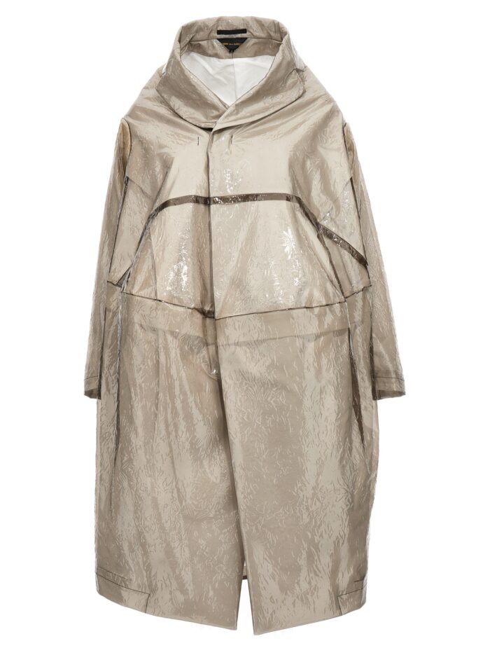 comme des garÇons oversize texture trench coat COMME DES GARÇONS Oversize Texture Trench Coat