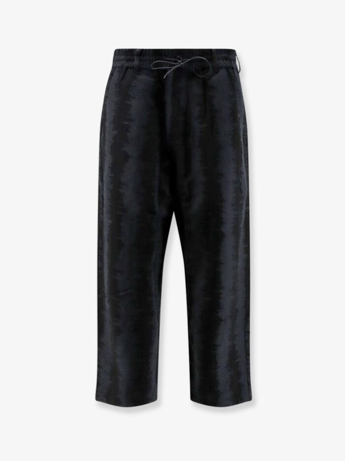 ADIDAS Y-3 Oversize Viscose, Cotton And Linen Trousers