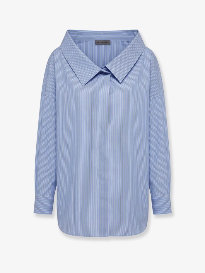 balenciaga oversized cotton stole shirt Balenciaga Oversized Cotton Stole Shirt