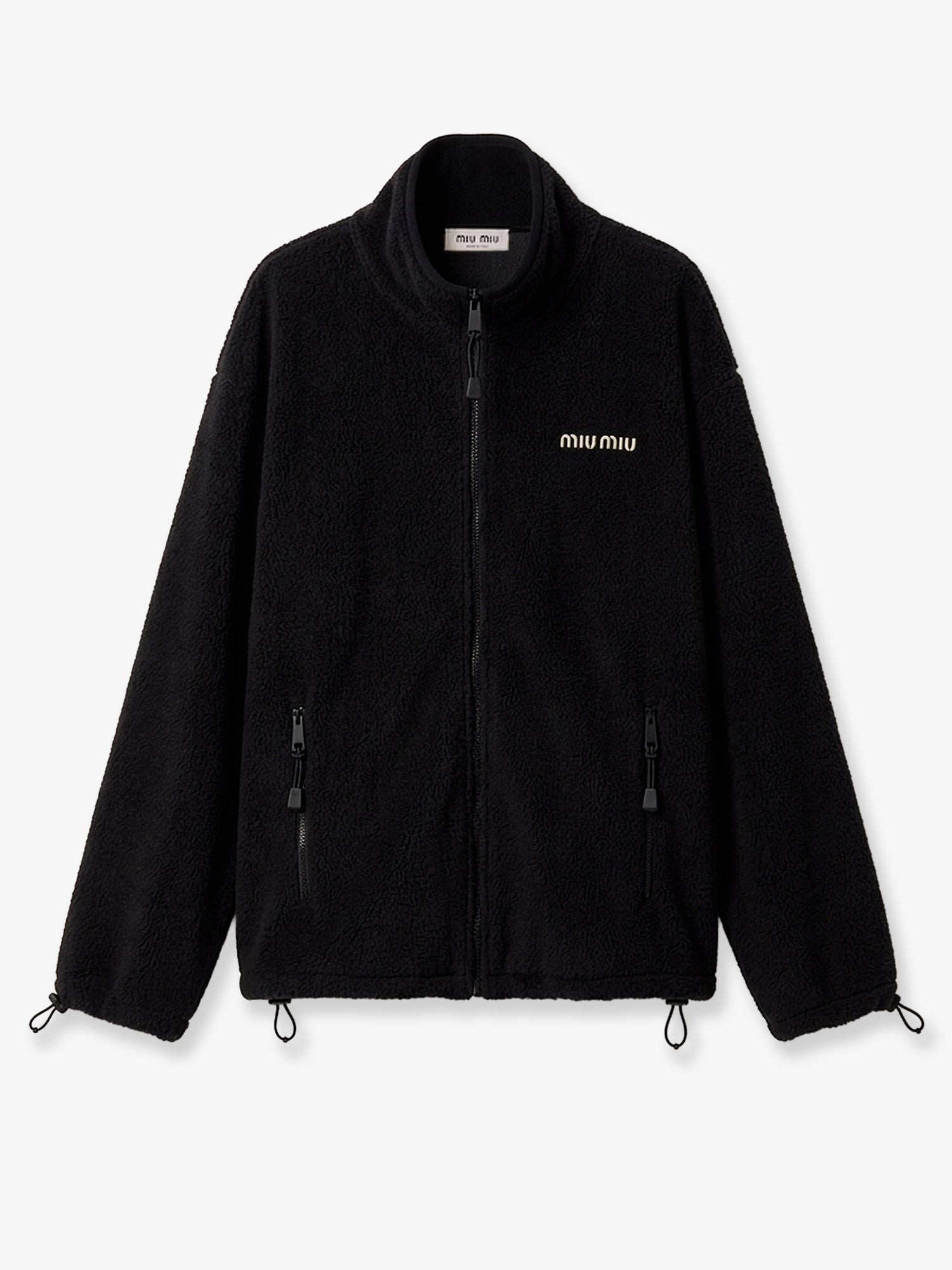 Miu Miu Oversized Cotton Zip-up Sweatshirt