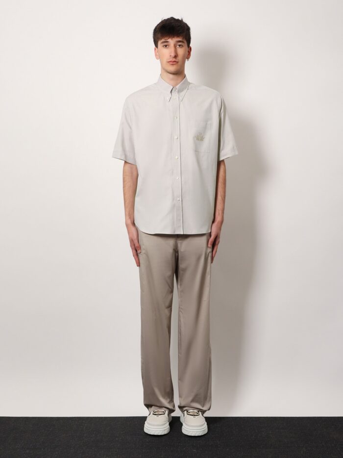 Oxford Shirt With Fendi Crest Embroidery