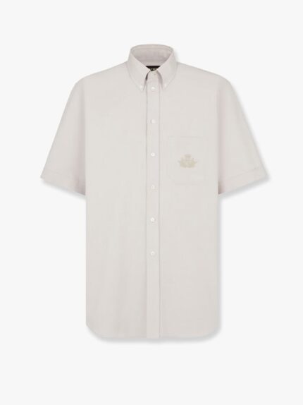 Oxford Shirt With Fendi Crest Embroidery