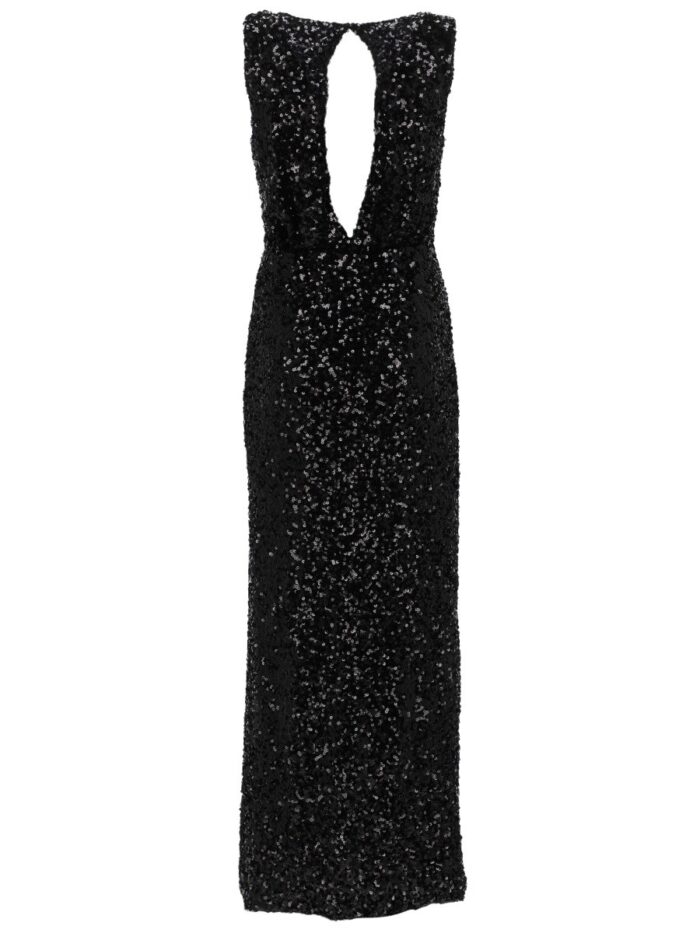 P.A.R.O.S.H. Full Sequin Long Dress