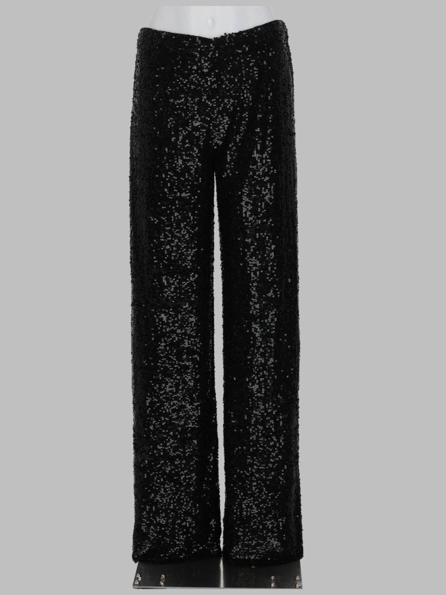 P.A.R.O.S.H. PANTALONE DRITTO CON PAILLETTES