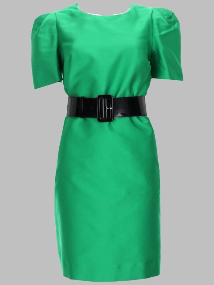 p.a.r.o.s.h. satin belted mini dress P.A.R.O.S.H. Satin Belted Mini Dress