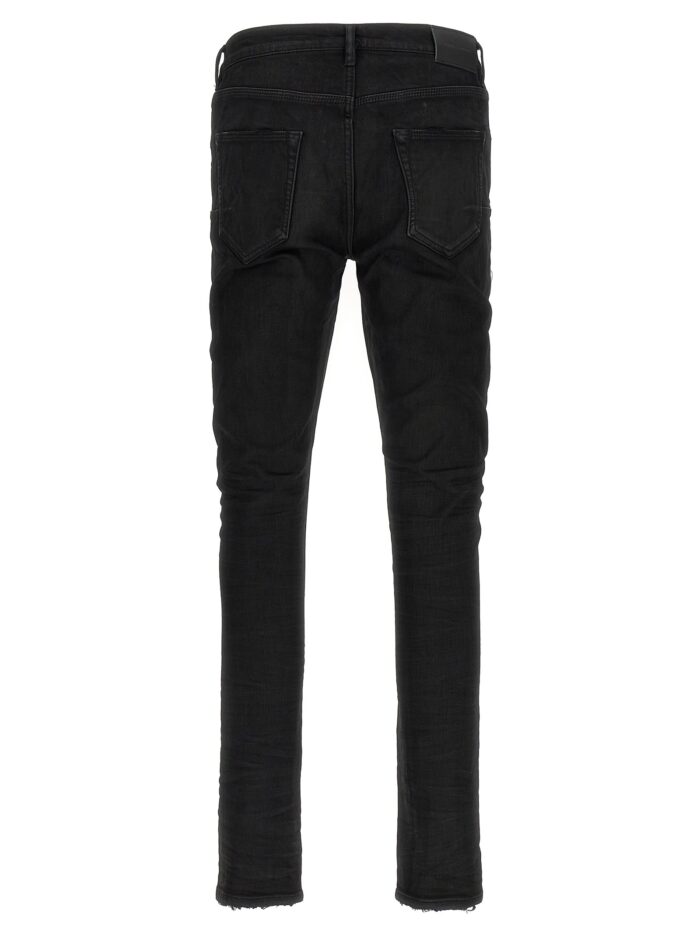 PURPLE 'P001 Black Resin 3/D' Jeans