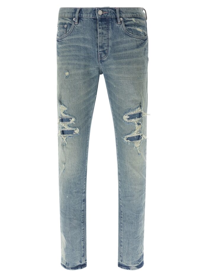 purple 'p001 repairs' jeans PURPLE 'P001 Repairs' Jeans