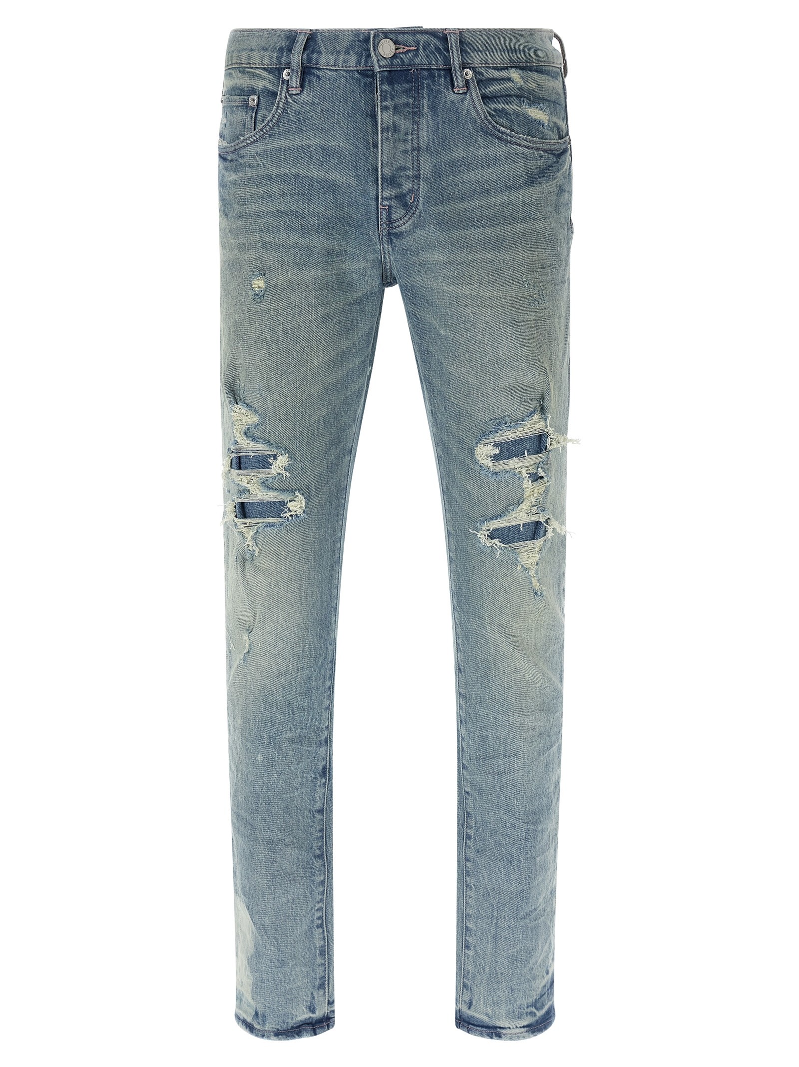 PURPLE 'P001 Repairs' Jeans