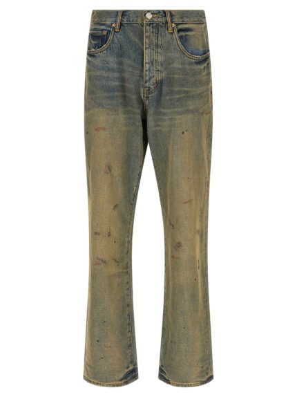 PURPLE 'P011 Dirty Oil Repair' Jeans