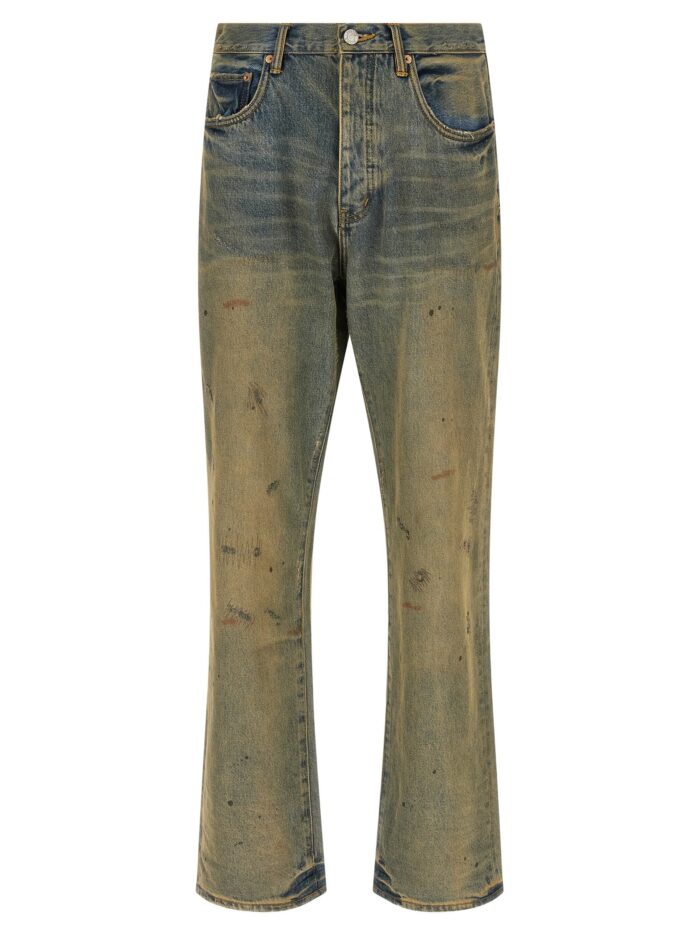 purple 'p011 dirty oil repair' jeans PURPLE 'P011 Dirty Oil Repair' Jeans