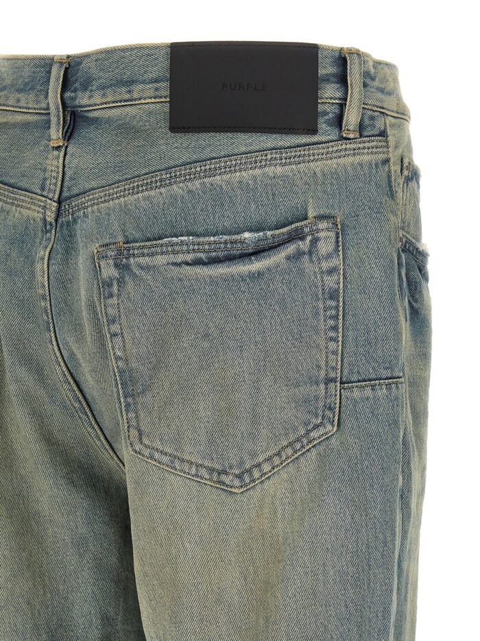 PURPLE 'P026 Dirty Fade Rip Boot' Jeans