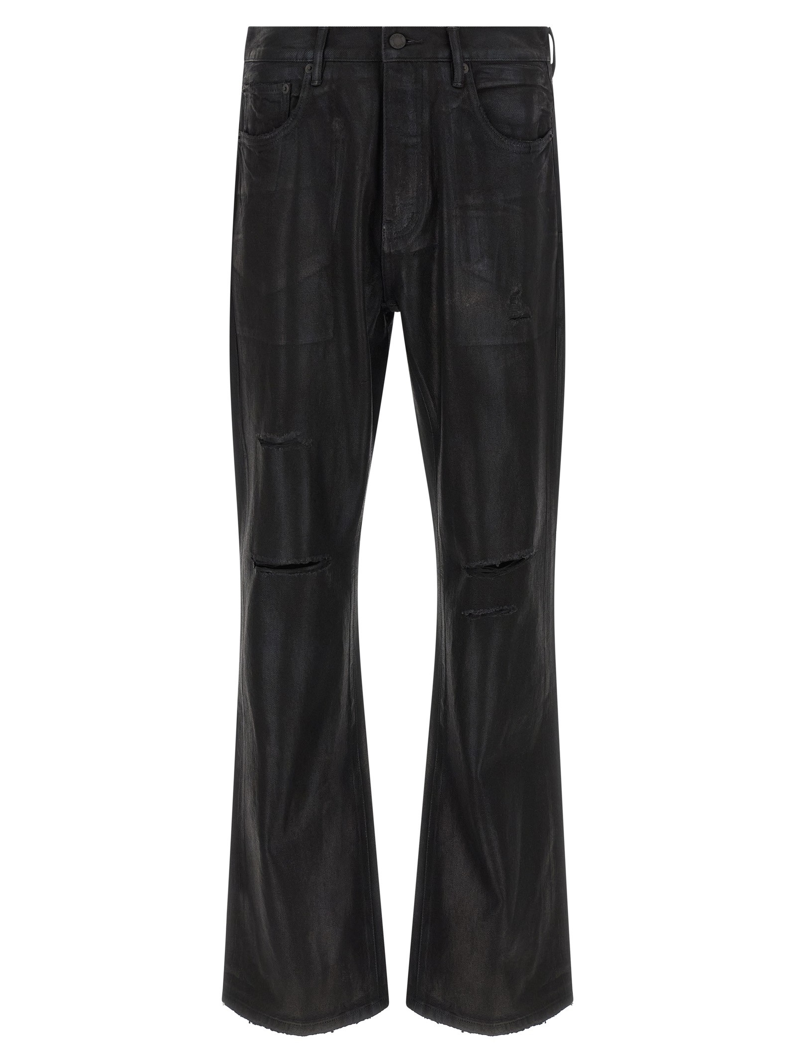 PURPLE 'P026 Rinsed Foil Boot' Jeans