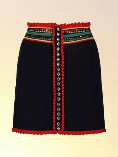 PACO RABANNE Crochet Skirt