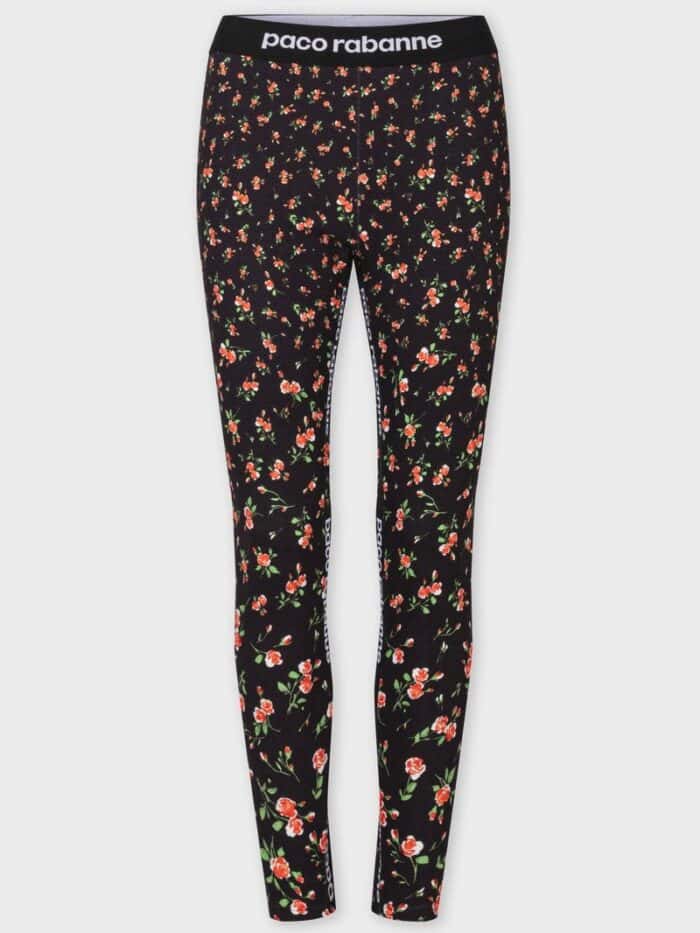 PACO RABANNE Floral Print Leggings