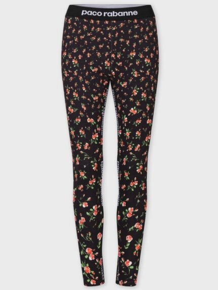 PACO RABANNE Floral Print Leggings