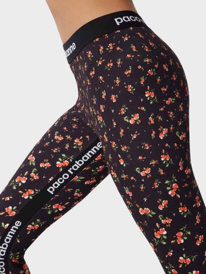 PACO RABANNE Floral Print Leggings