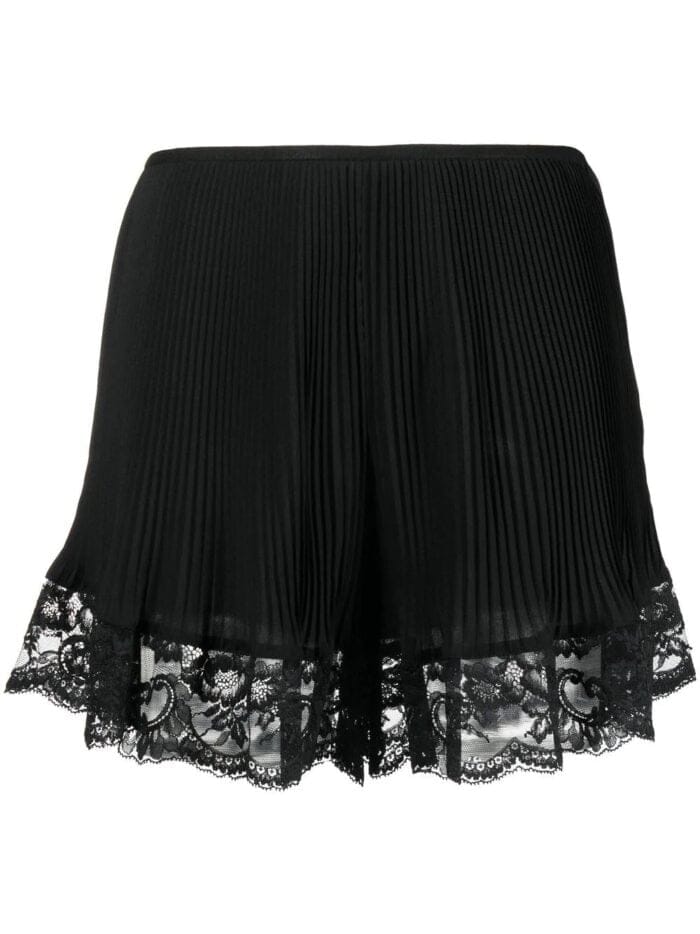 PACO RABANNE Pleated Crepe Shorts