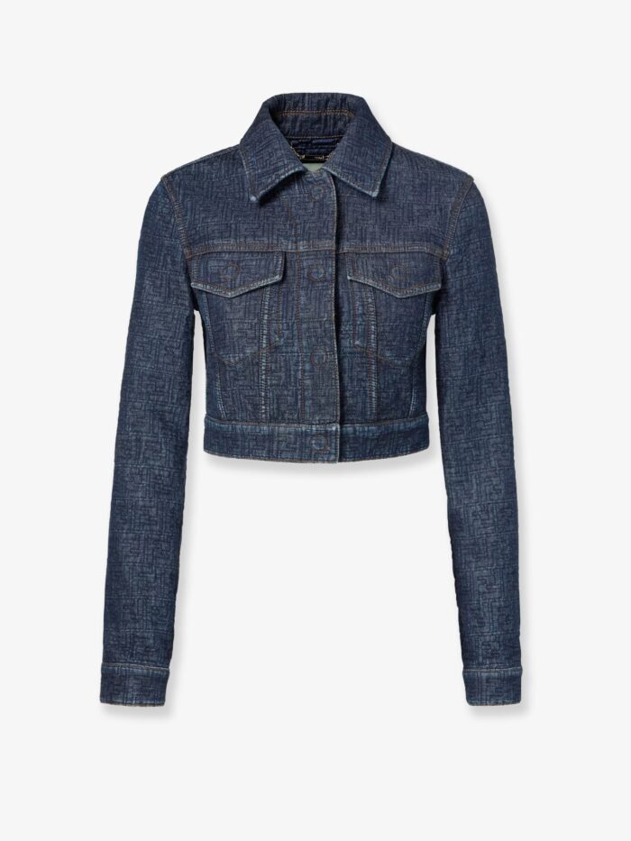 fendi padded denim jacket Fendi Padded Denim Jacket