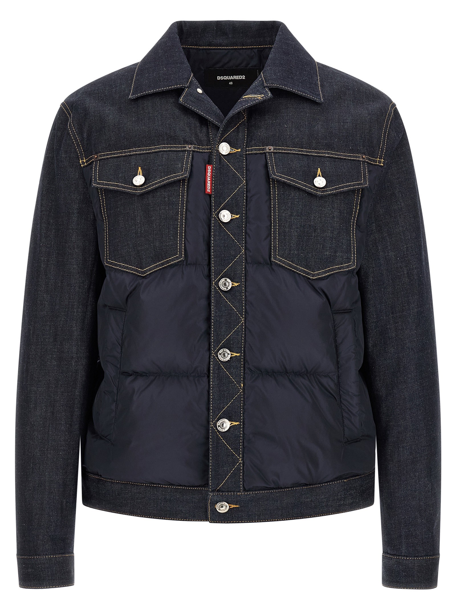 Dsquared2 Padded 'Hybrid' Trucker Jacket
