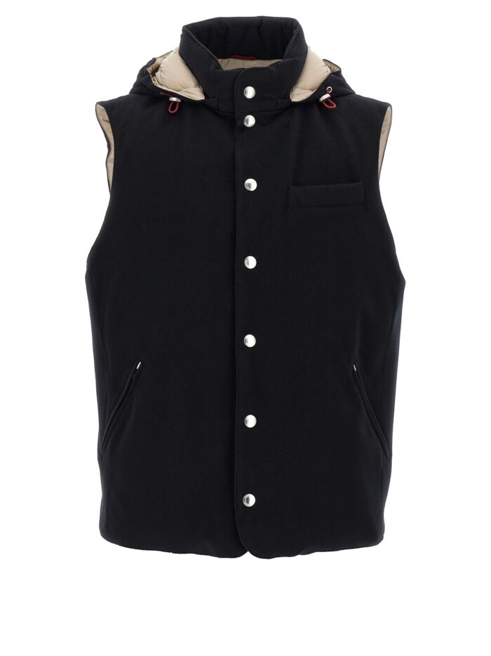 brunello cucinelli padded wool vest Brunello Cucinelli Padded Wool Vest